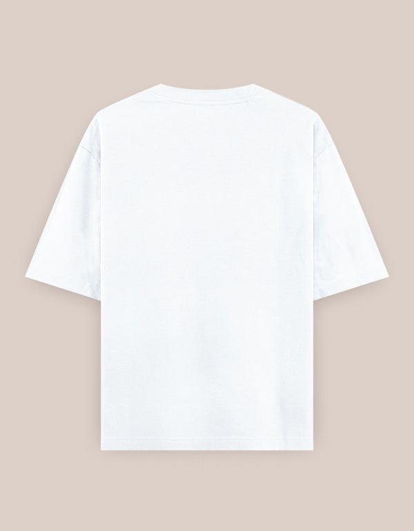 White t-shirt on a beige background