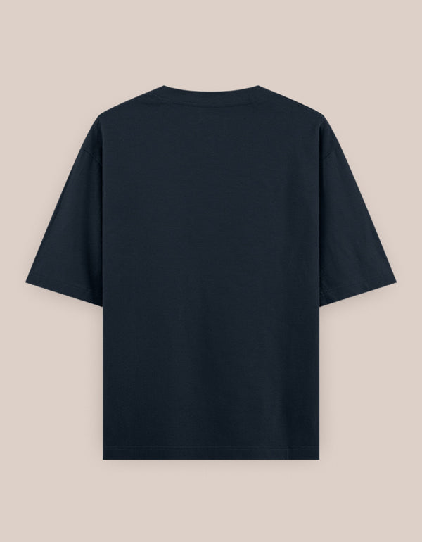 Black t-shirt on a beige background