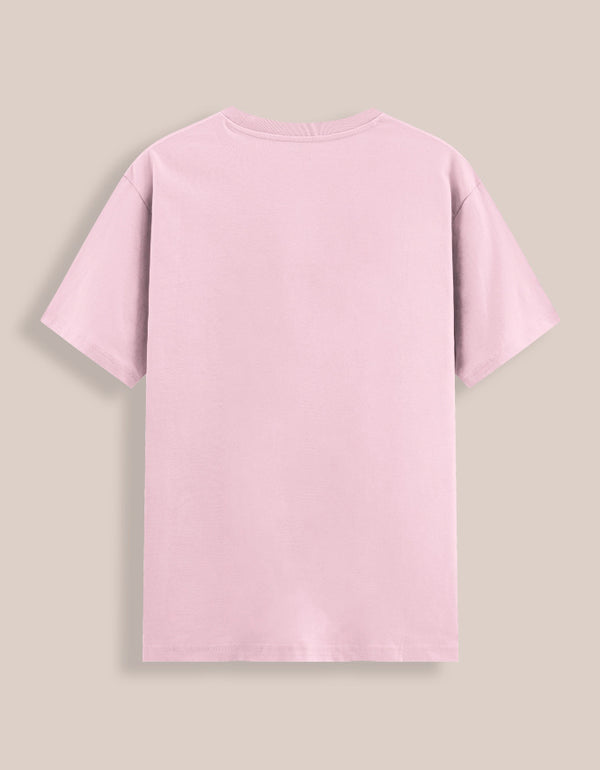 Pink t-shirt on a beige background