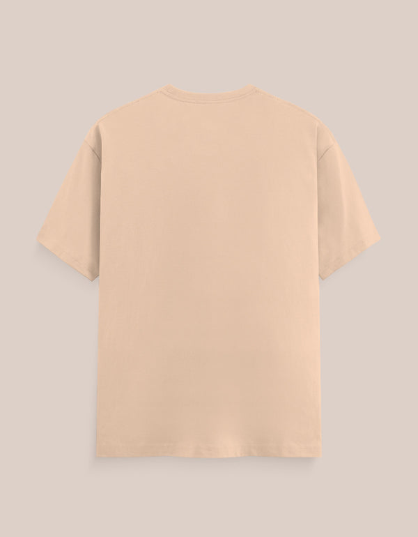 Beige t-shirt on a beige background