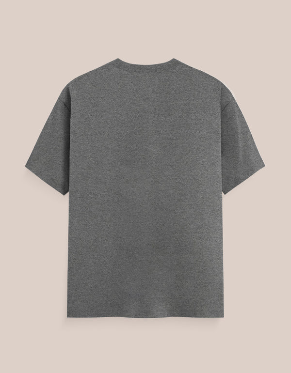Gray t-shirt on a beige background