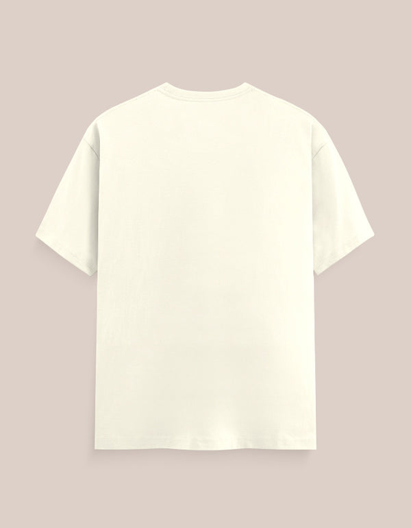 White t-shirt on a light pink background