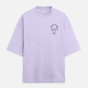 Music Lover Premium Oversized Unisex T-Shirt – 90% Cotton, 280 GSM Terry Knit, Drop Shoulder Fit