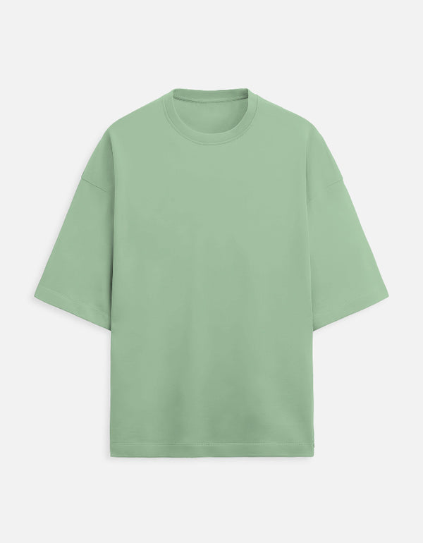 Green t-shirt on a white background