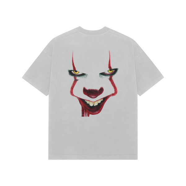Minimalist clown-inspired tee for street fashion lovers