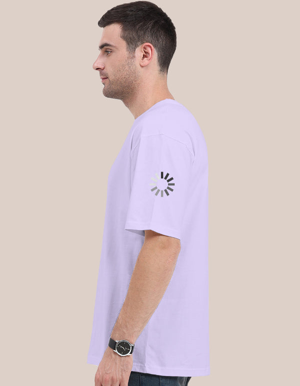 Stand out with this witty buffering symbol graphic tee on the shoulder. It's the perfect way to silently communicate your 