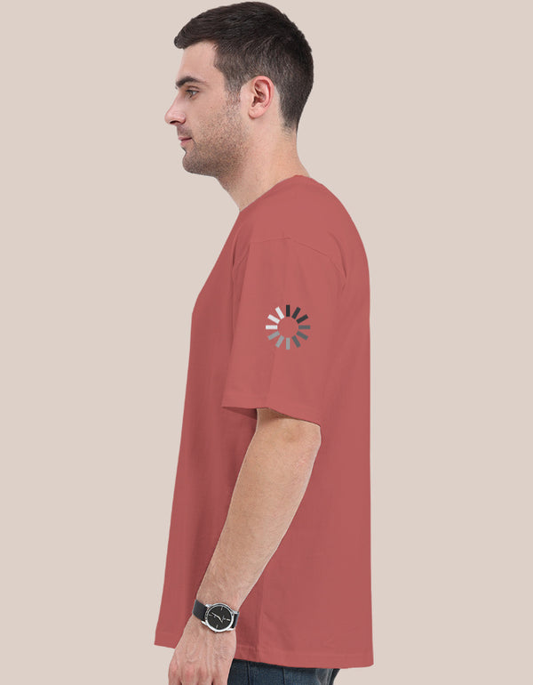Stand out with this witty buffering symbol graphic tee on the shoulder. It's the perfect way to silently communicate your 